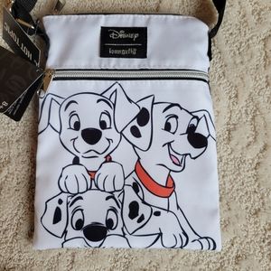 Loungefly 101 Dalmatians Peeking Pups Passport Crossbody Bag